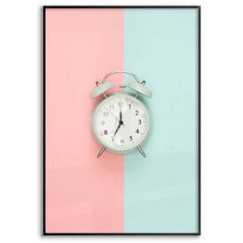Gammaldags Väckarklocka - Turkos Rosa Poster