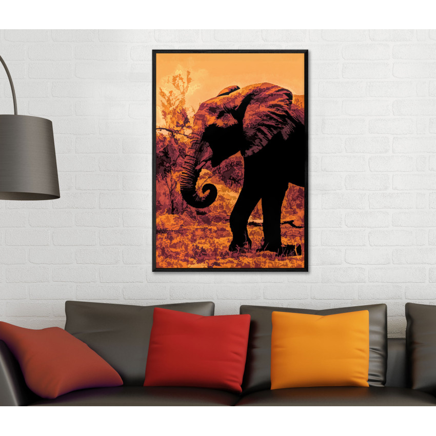 Målning av Afrikansk Elefant - Poster