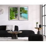 Palm trees by the Beach - Two Piece Poster