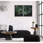 Palm Trees in Dark - Two Piece Poster Set