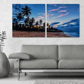 Palmtrees Afternoon - Poster in Two Pieces