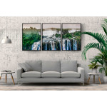 Panorama berg & vattenfall 50x70cm x 3 posters