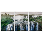 Panorama berg & vattenfall 50x70cm x 3 posters