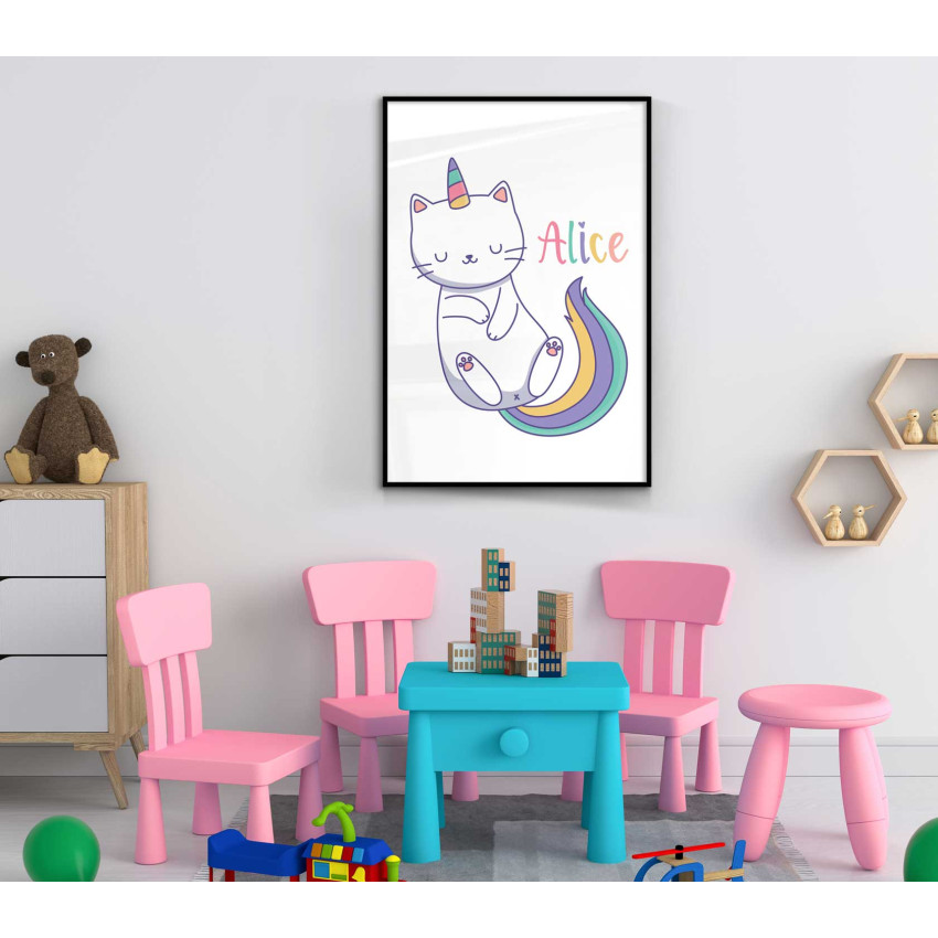 Personal kids name poster