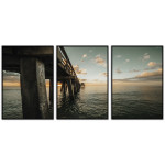 Brygga i havet 61x91cm x 3 posters | Fri frakt