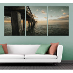Brygga i havet 61x91cm x 3 posters | Fri frakt