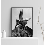 Mäktig ängel - Svartvit poster