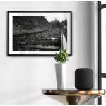 Järnväg i svartvitt - Poster med fotografi