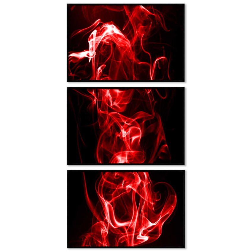 R&ouml;da eldflammor 50x70cm x 3 posters