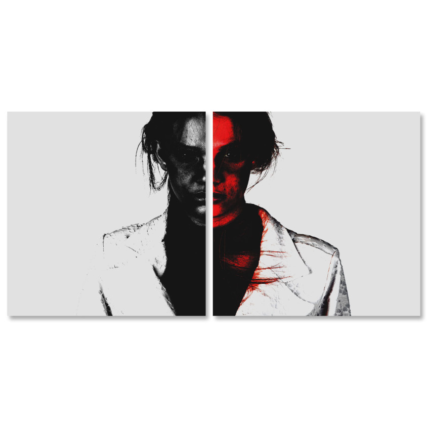 Kvinna i R&ouml;tt - Tavla i Tv&aring; delar