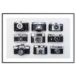 Retro kamera poster 40x50cm