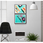 Retro kassettband 50x70cm x 2 posters