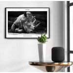 Nosh&ouml;rning svartvit 50x70cm poster