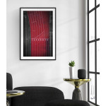 Running fields 50x70 cm sports poster