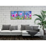 Sea of Flowers - Poster in Three Pieces