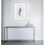 Simple Leaf - Black and White Poster