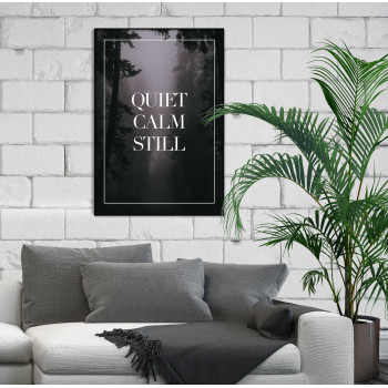 Enkel Stilren Poster med Text - Quiet Calm Still
