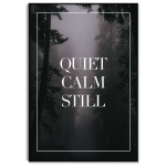 Simple Poster with the words Quiet