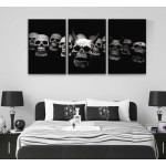 Skulls in a row - Three piece poster