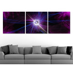 Small Earth in the Big Universe - Poster in Three Pieces