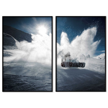 Snowboard posters 50x70cm | Alltid fri frakt!