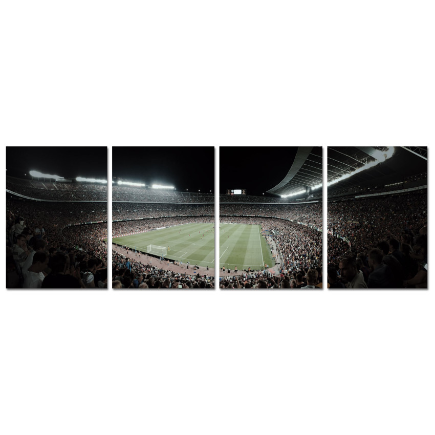 Stor Fotbollsstadion - Poster i fyra delar