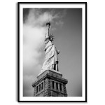 Frihetsgudinnan i New York - Svartvit Klassisk Poster