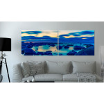 Stones by the Sea - Colorful Two Piece Poster