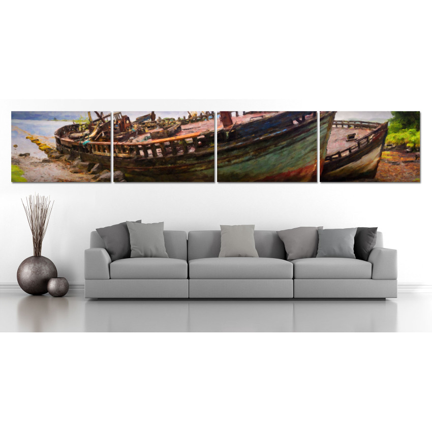 Strandade B&aring;tar - Poster i Fyra Delar