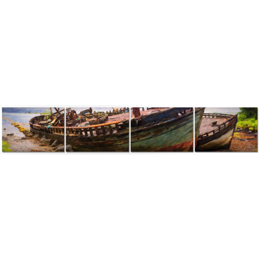 Strandade B&aring;tar - Poster i Fyra Delar