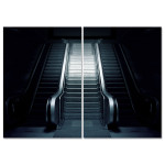 Subway Escalator - Two Piece Poster