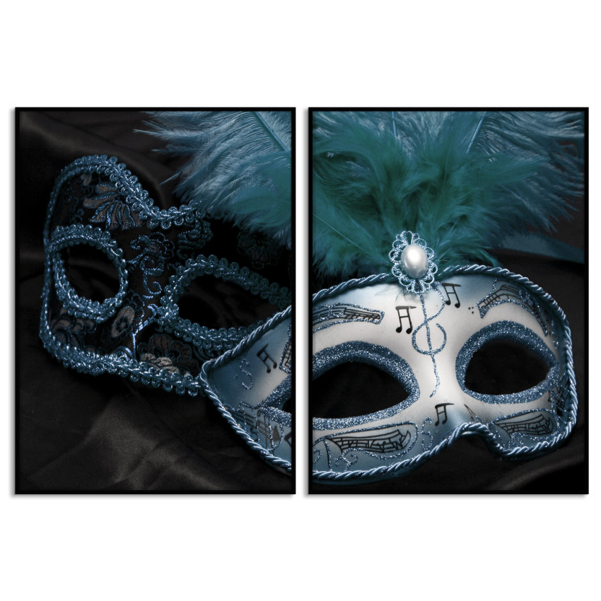Theatre Masks - Two Piece Poster