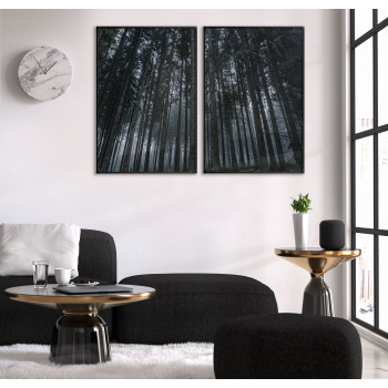 Two Piece Poster - Dark Mystical Forest