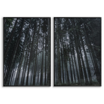 Two Piece Poster - Dark Mystical Forest