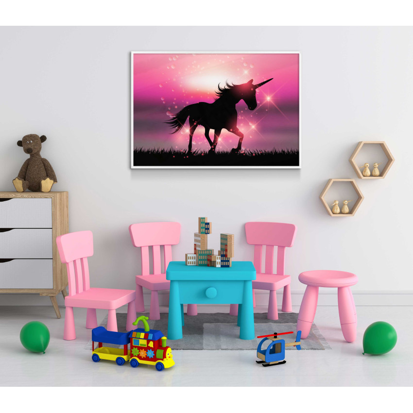 Unicorn silhouette poster 50x70cm