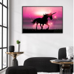 Unicorn silhouette poster 50x70cm