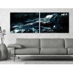 Water and Rocks - Poster in Two Pieces