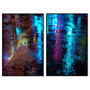 Water reflection 50x70cm x 2 posters
