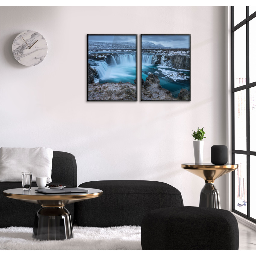 Waterfall on Iceland - Two Piece Poster