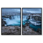 Waterfall on Iceland - Two Piece Poster