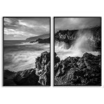 Waves and Rocks - Two Piece Poster