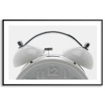 Vit v&auml;ckarklocka 61x91cm minimalistisk poster