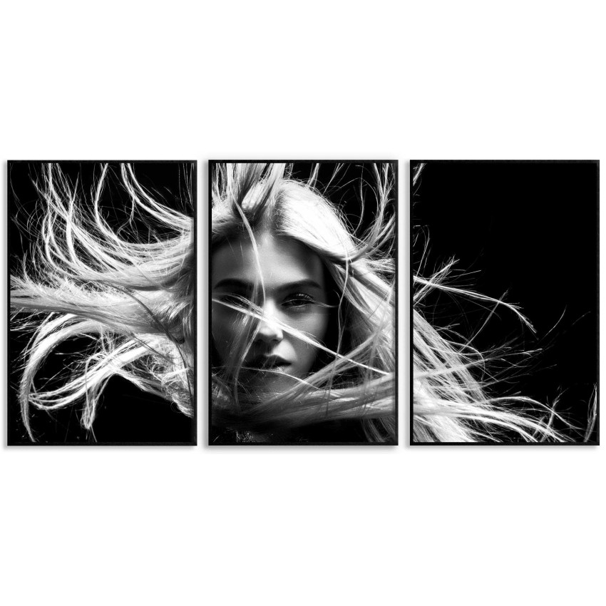 Woman in the wind 50x70cm x 3 posters