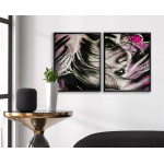 Abstrakt kvinna (50x70cm x 2) graffiti posters