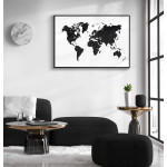 World map - 40x50cm