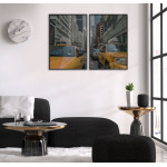 Yellow Cab in New York - Two Piece Poster