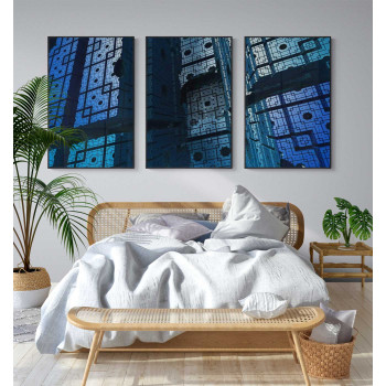 Abstract Poster in Three Pieces