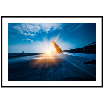 Airplane wing - Travel poster