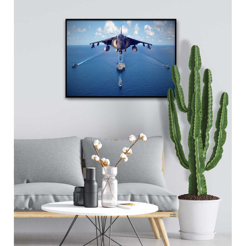 Fighter jet and Navy - Poster