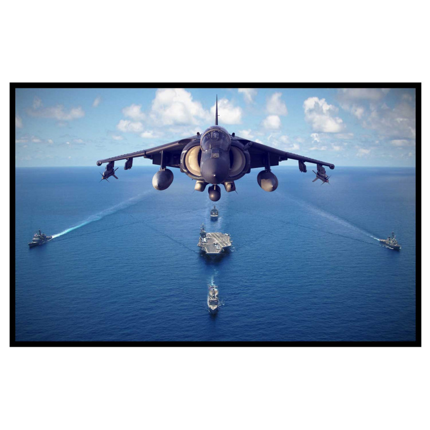 Fighter jet and Navy - Poster